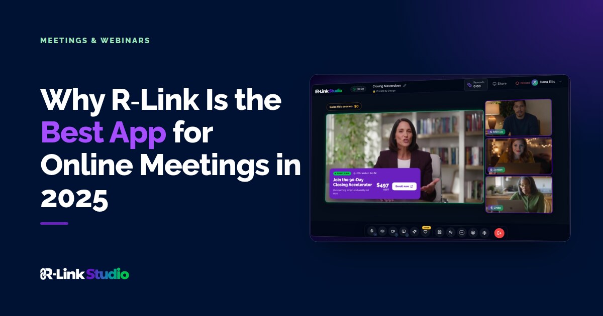 Cover image with the title: Why R-Link Is the Best App for Online Meetings in 2025